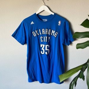 Kevin Durant NBA OKC adidas player tee shirt jersey